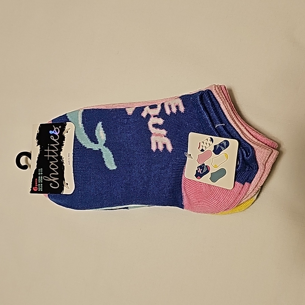 ☀️NWT Chatties Narwhal Sock Set 6 Pair